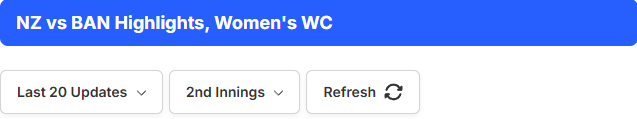 NZ vs BAN Highlights, Women's WC