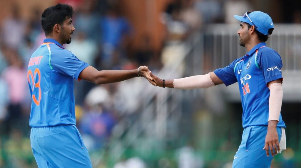 Bhuvneshwar Kumar and Jasprit Bumrah