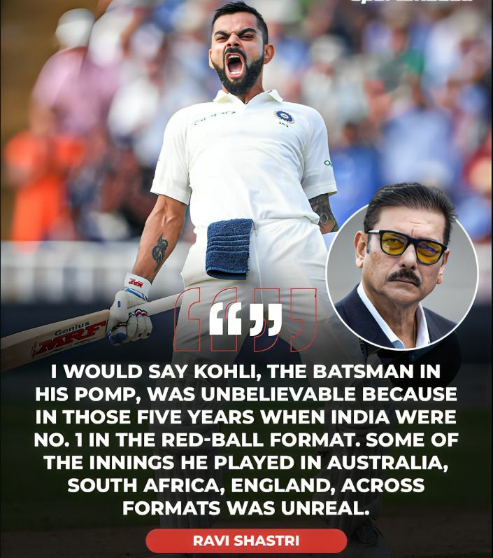 Ravi Shastri Opens Up About Kohli’s Fierce Leadership Style